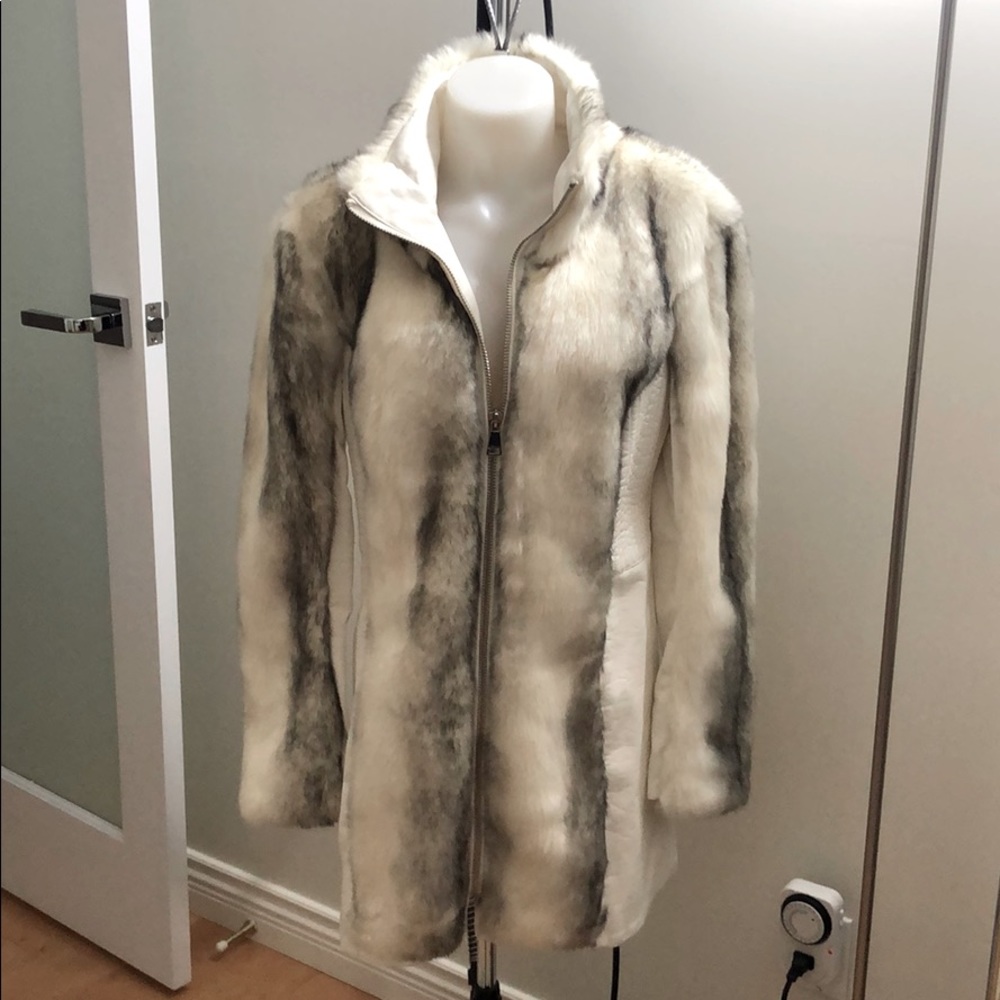 Faux fur coat from Bebe
